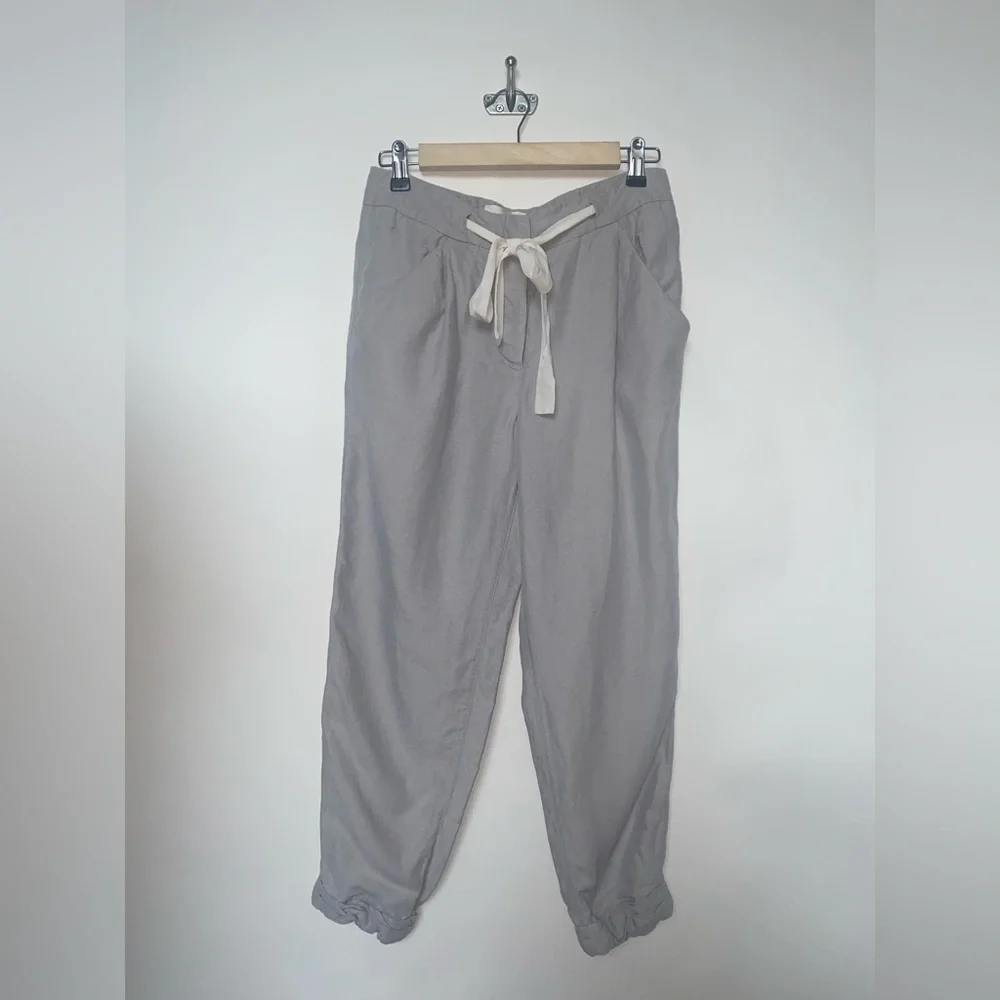 Wilfred Allant‎ Linen Grey Pants Drawstring Waist